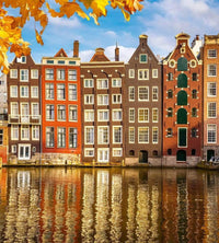 Dimex Houses in Amsterdam Wall Mural 225x250cm 3 Panels | Yourdecoration.com