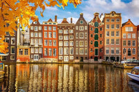 Dimex Houses in Amsterdam Wall Mural 375x250cm 5 Panels | Yourdecoration.com