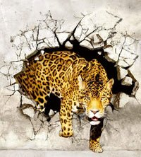 Dimex Hunting Panther Wall Mural 225x250cm 3 Panels | Yourdecoration.com