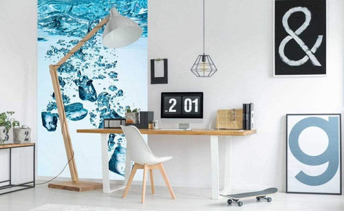 Dimex Ice Cubes Wall Mural 150x250cm 2 Panels Ambiance | Yourdecoration.com