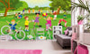 Dimex Kids in Garden Wall Mural 375x250cm 5 Panels Ambiance | Yourdecoration.com