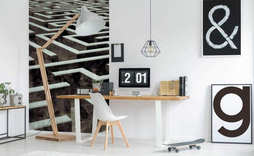 Dimex Labyrinth Wall Mural 150x250cm 2 Panels Ambiance | Yourdecoration.com