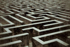 Dimex Labyrinth Wall Mural 375x250cm 5 Panels | Yourdecoration.com