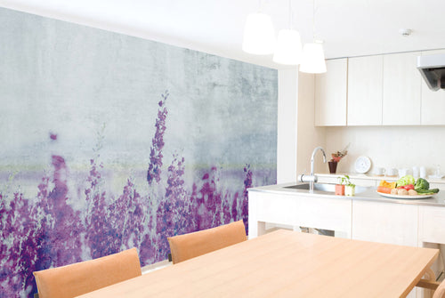 Dimex Lavender Abstract Wall Mural 375x250cm 5 Panels Ambiance | Yourdecoration.com