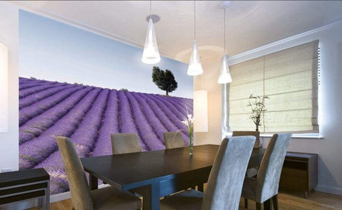 Dimex Lavender Field Wall Mural 225x250cm 3 Panels Ambiance | Yourdecoration.com