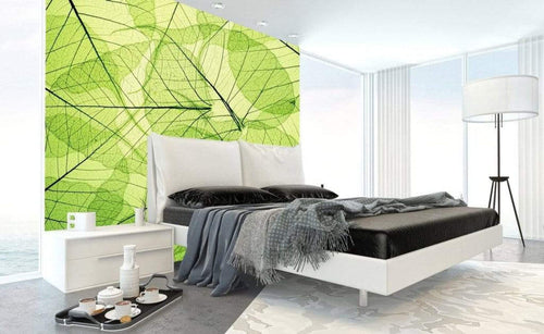 Dimex Leaf Veins Wall Mural 225x250cm 3 Panels Ambiance | Yourdecoration.com
