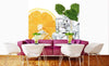 Dimex Lemon and Ice Wall Mural 225x250cm 3 Panels Ambiance | Yourdecoration.com