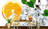 Dimex Lemon and Ice Wall Mural 375x250cm 5 Panels Ambiance | Yourdecoration.com