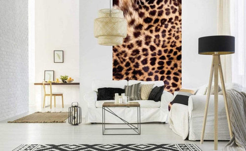 Dimex Leopard Skin Wall Mural 150x250cm 2 Panels Ambiance | Yourdecoration.com