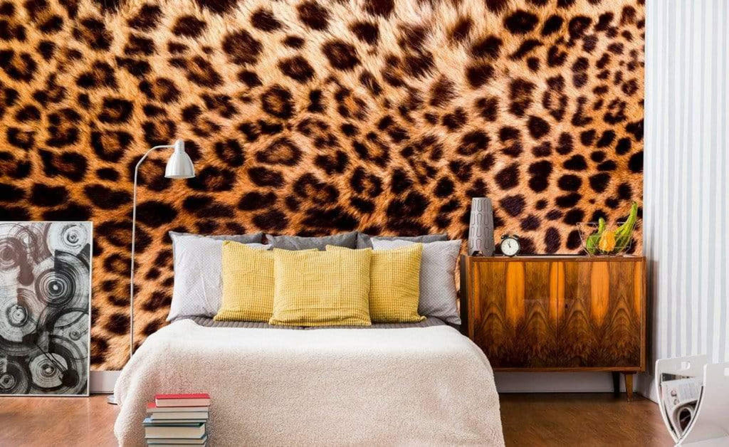 Dimex Leopard Skin Wall Mural 375x250cm 5 Panels Ambiance | Yourdecoration.com