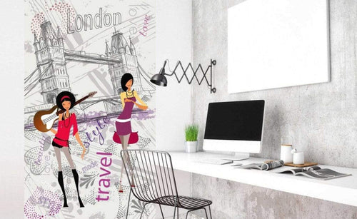 Dimex London Style Wall Mural 150x250cm 2 Panels Ambiance | Yourdecoration.com