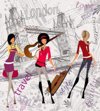 Dimex London Style Wall Mural 225x250cm 3 Panels | Yourdecoration.com