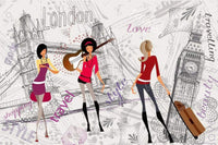 Dimex London Style Wall Mural 375x250cm 5 Panels | Yourdecoration.com