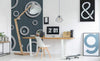 Dimex Metal Circles Wall Mural 150x250cm 2 Panels Ambiance | Yourdecoration.com