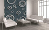 Dimex Metal Circles Wall Mural 225x250cm 3 Panels Ambiance | Yourdecoration.com