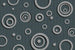 Dimex Metal Circles Wall Mural 375x250cm 5 Panels | Yourdecoration.com