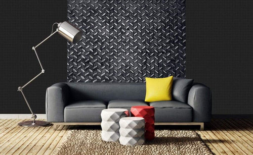 Dimex Metal Platform Wall Mural 225x250cm 3 Panels Ambiance | Yourdecoration.com