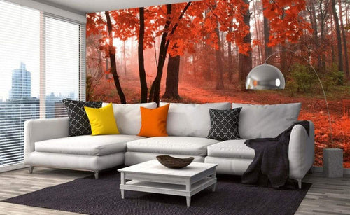Dimex Misty Forest Wall Mural 375x250cm 5 Panels Ambiance | Yourdecoration.com