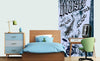 Dimex Music Blue Wall Mural 150x250cm 2 Panels Ambiance | Yourdecoration.com