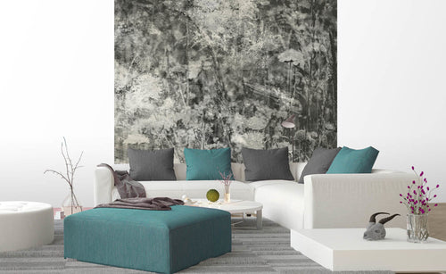 Dimex Nature Gray Abstract Wall Mural 225x250cm 3 Panels Ambiance | Yourdecoration.com