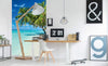 Dimex Paradise Beach Wall Mural 150x250cm 2 Panels Ambiance | Yourdecoration.com