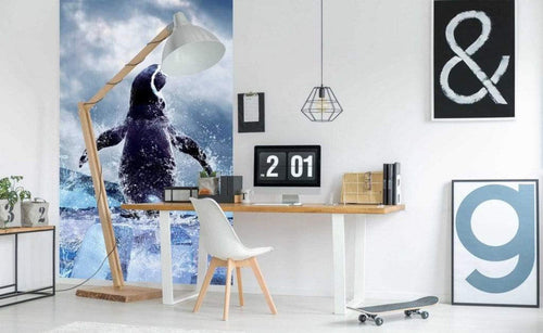 Dimex Penguin Wall Mural 150x250cm 2 Panels Ambiance | Yourdecoration.com