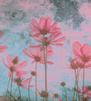 Dimex Pink Flower Abstract Wall Mural 225x250cm 3 Panels | Yourdecoration.com
