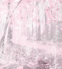 Dimex Pink Forest Abstract Wall Mural 225x250cm 3 Panels | Yourdecoration.com