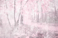 Dimex Pink Forest Abstract Wall Mural 375x250cm 5 Panels | Yourdecoration.com