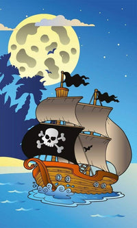 Dimex Pirate Ship Wall Mural 150x250cm 2 Panels | Yourdecoration.com