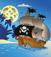 Dimex Pirate Ship Wall Mural 225x250cm 3 Panels | Yourdecoration.com