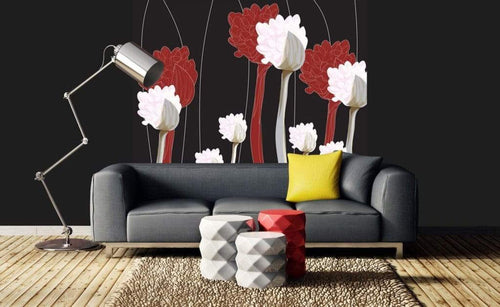 Dimex Plant Wall Mural 225x250cm 3 Panels Ambiance | Yourdecoration.com