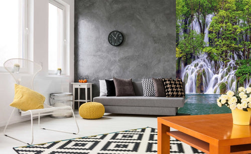 Dimex Plitvice Lakes Wall Mural 150x250cm 2 Panels Ambiance | Yourdecoration.com