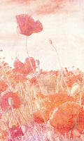 Dimex Poppies Abstract Wall Mural 150x250cm 2 Panels | Yourdecoration.com