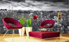Dimex Poppies Black Wall Mural 375x250cm 5 Panels Ambiance | Yourdecoration.com