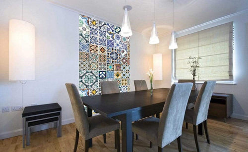 Dimex Portugal Tiles Wall Mural 150x250cm 2 Panels Ambiance | Yourdecoration.com