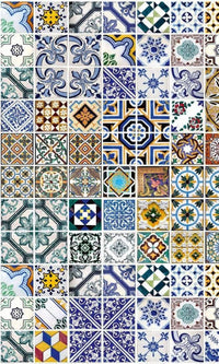 Dimex Portugal Tiles Wall Mural 150x250cm 2 Panels | Yourdecoration.com