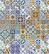 Dimex Portugal Tiles Wall Mural 225x250cm 3 Panels | Yourdecoration.com