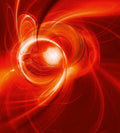 Dimex Red Abstract Wall Mural 225x250cm 3 Panels | Yourdecoration.com