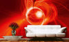 Dimex Red Abstract Wall Mural 375x250cm 5 Panels Ambiance | Yourdecoration.com