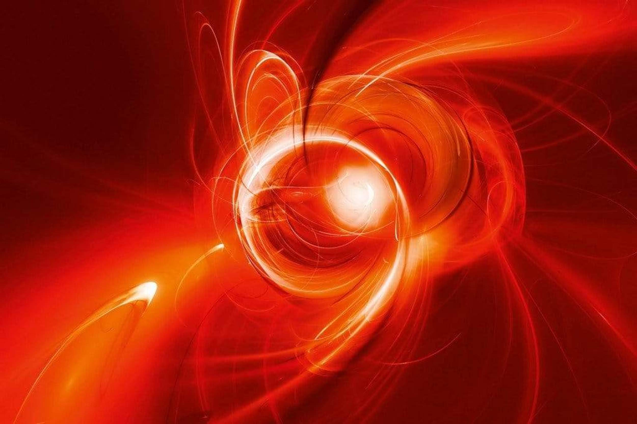 Dimex Red Abstract Wall Mural 375x250cm 5 Panels | Yourdecoration.com