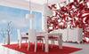 Dimex Red Crystal Wall Mural 225x250cm 3 Panels Ambiance | Yourdecoration.com