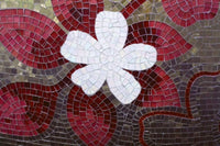 Dimex Red Mosaic Wall Mural 375x250cm 5 Panels | Yourdecoration.com