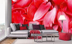 Dimex Red Petals Wall Mural 375x250cm 5 Panels Ambiance | Yourdecoration.com