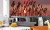 Dimex Reed on Lake Wall Mural 375x150cm 5 Panels Ambiance | Yourdecoration.com