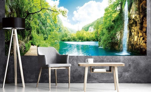 Dimex Relax in Forest Wall Mural 375x150cm 5 Panels Ambiance | Yourdecoration.com