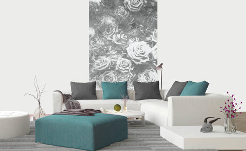 Dimex Roses Abstract II Wall Mural 150x250cm 2 Panels Ambiance | Yourdecoration.com
