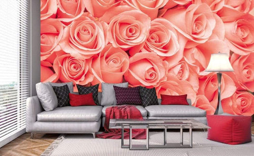 Dimex Roses Wall Mural 375x250cm 5 Panels Ambiance | Yourdecoration.com