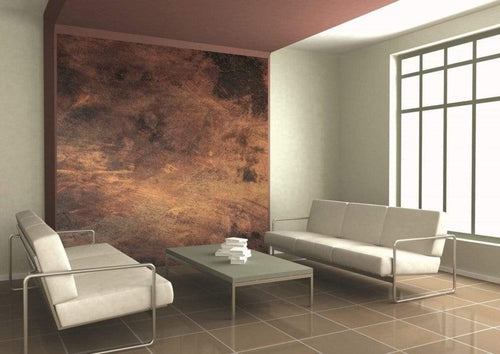 Dimex Scratched Copper Wall Mural 225x250cm 3 Panels Ambiance | Yourdecoration.com
