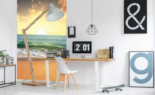 Dimex Sea Sunset Wall Mural 150x250cm 2 Panels Ambiance | Yourdecoration.com